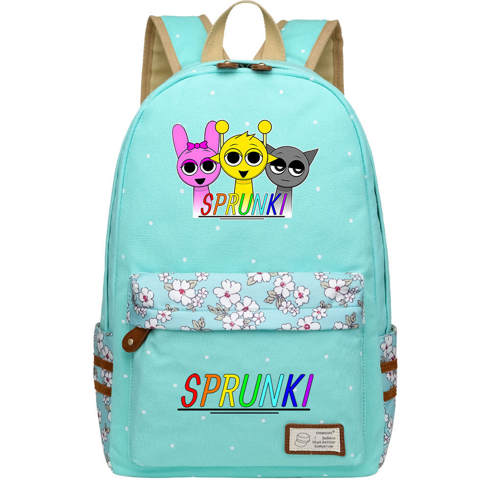 Sprunki Fashion Canvas Travel Backpack School Bag