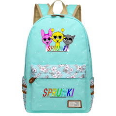 Sprunki Fashion Canvas Travel Backpack School Bag