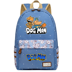 Dog Man Fashion Canvas Travel Backpack School Bag
