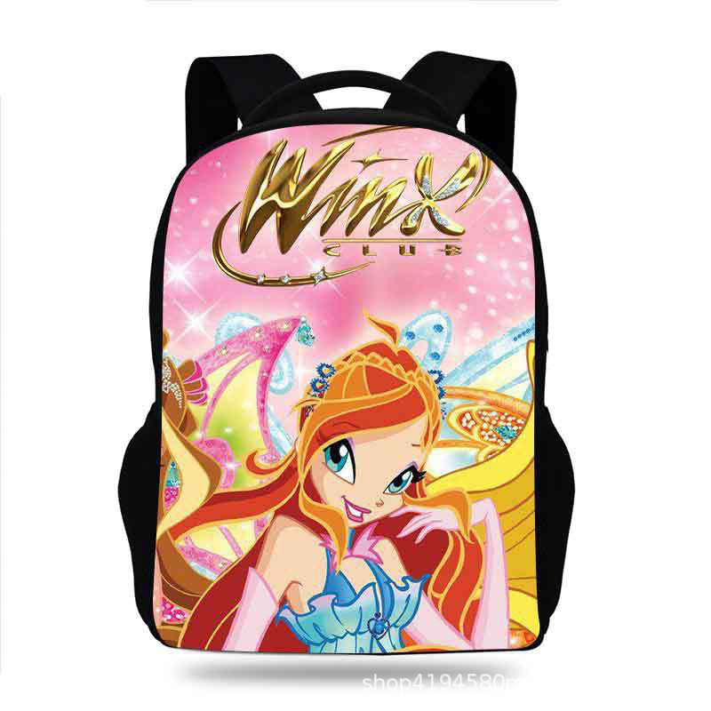 Winx Club Backpack School Sports Bag for Kids Boy Girl Kindergarten