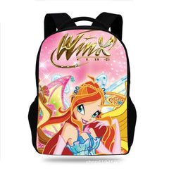Winx Club Backpack School Sports Bag for Kids Boy Girl Kindergarten