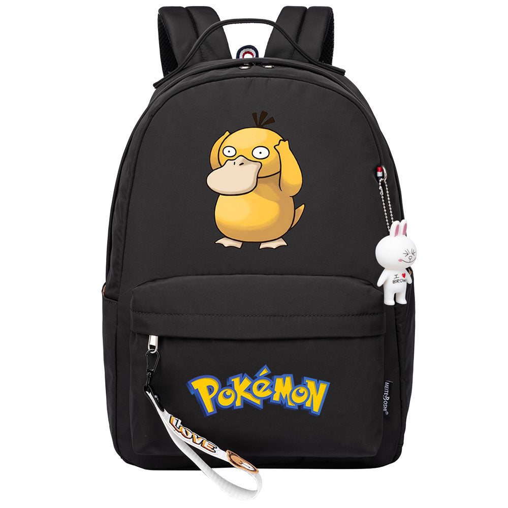 Pokemon Psyduck USB Charging Backpack Shoolbag Notebook Bag Gifts for Kids Students
