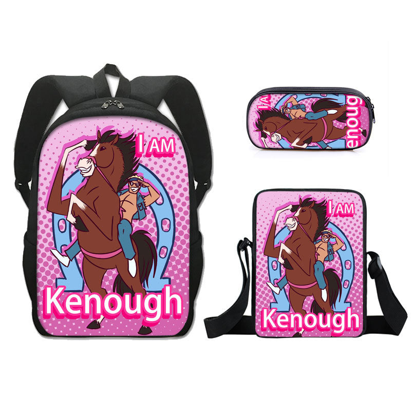 Barbie The Movie Schoolbag Backpack Lunch Bag Pencil Case 3pcs Set Gift for Kids Students