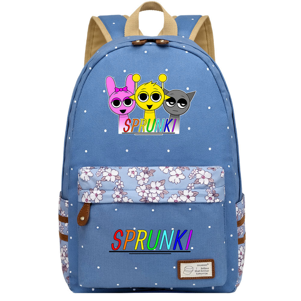 Sprunki Fashion Canvas Travel Backpack School Bag