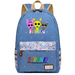 Sprunki Fashion Canvas Travel Backpack School Bag