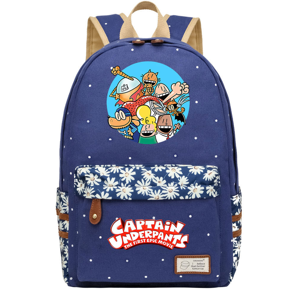 Captain Underpants Fashion Canvas Travel Backpack School Bag