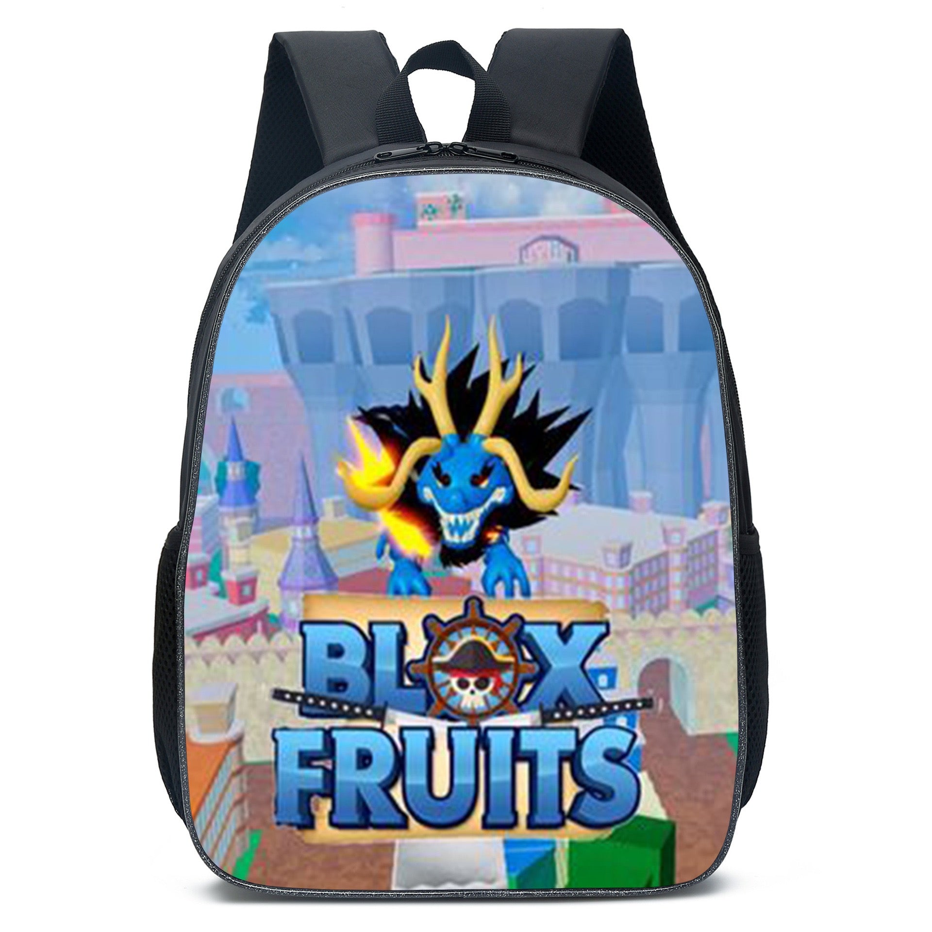 Blox Fruits Backpack School Sports Bag for Kids Boy Girl Kindergarten