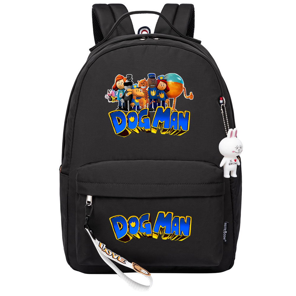 Dog Man Backpack Shoolbag Notebook Bag Gifts for Kids Students