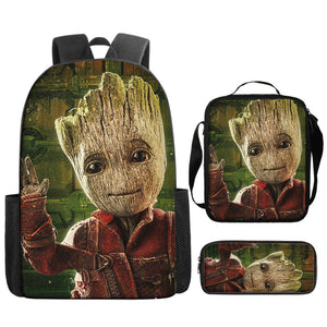 Guardians of the Galaxy Schoolbag Backpack Lunch Bag Pencil Case 3pcs Set Gift for Kids Students