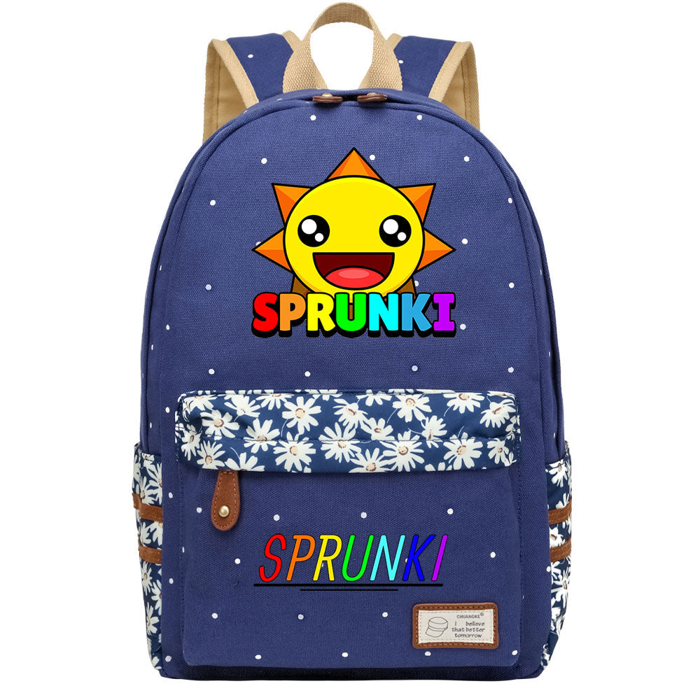 Sprunki Fashion Canvas Travel Backpack School Bag