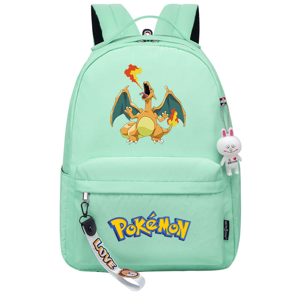 Pokemon Charizard Backpack Shoolbag Notebook Bag Gifts for Kids Students