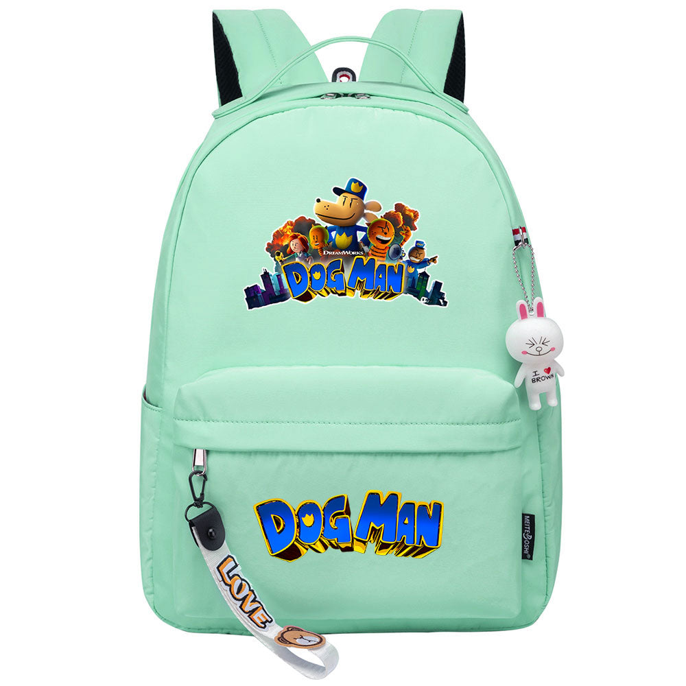 Dog Man Backpack Shoolbag Notebook Bag Gifts for Kids Students