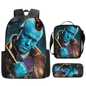 Guardians of the Galaxy Schoolbag Backpack Lunch Bag Pencil Case 3pcs Set Gift for Kids Students