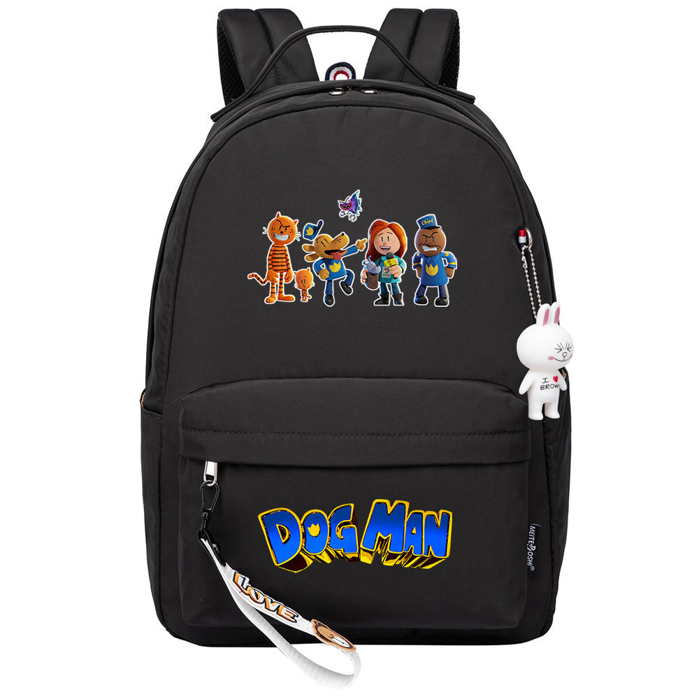 Dog Man Backpack Shoolbag Notebook Bag Gifts for Kids Students