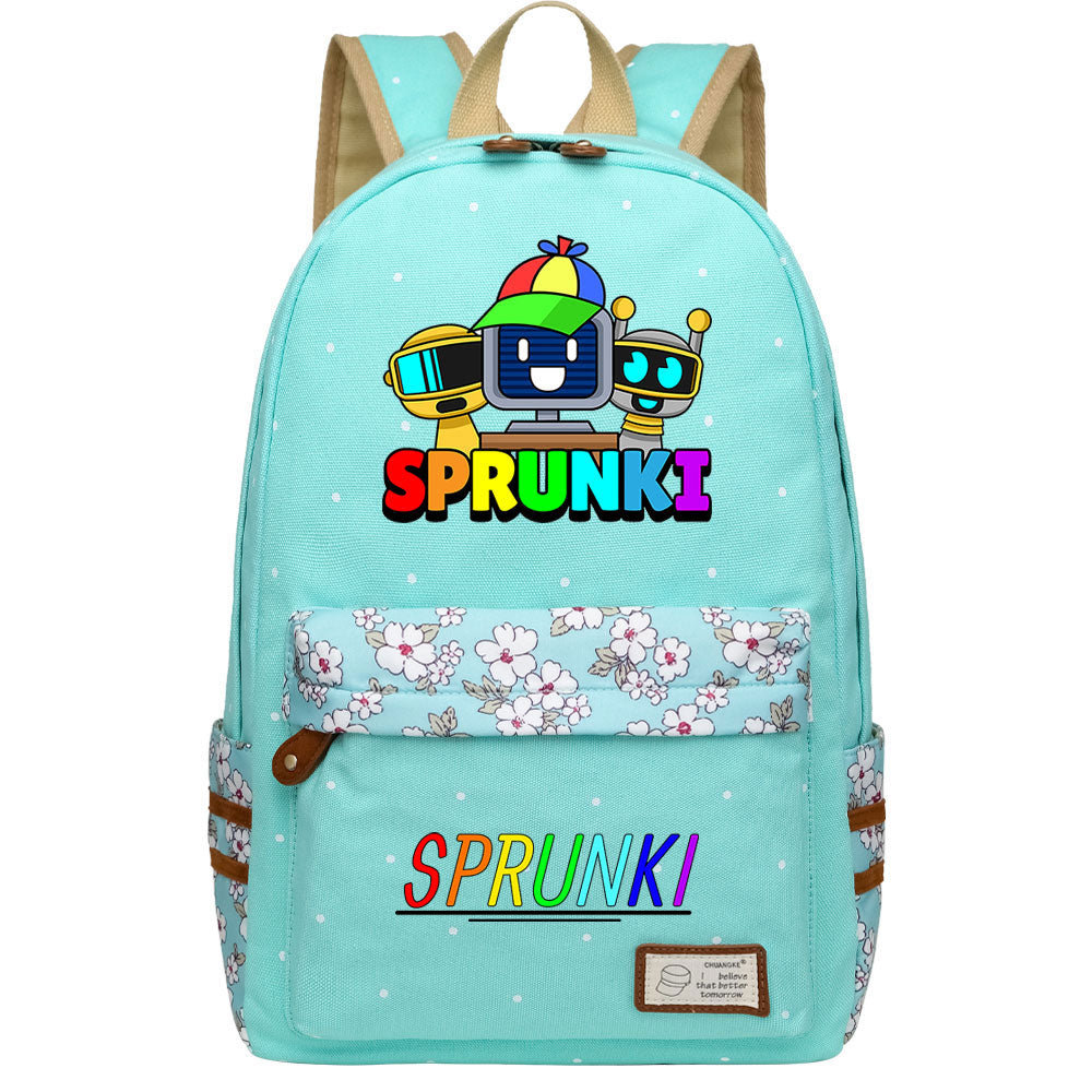 Sprunki Fashion Canvas Travel Backpack School Bag