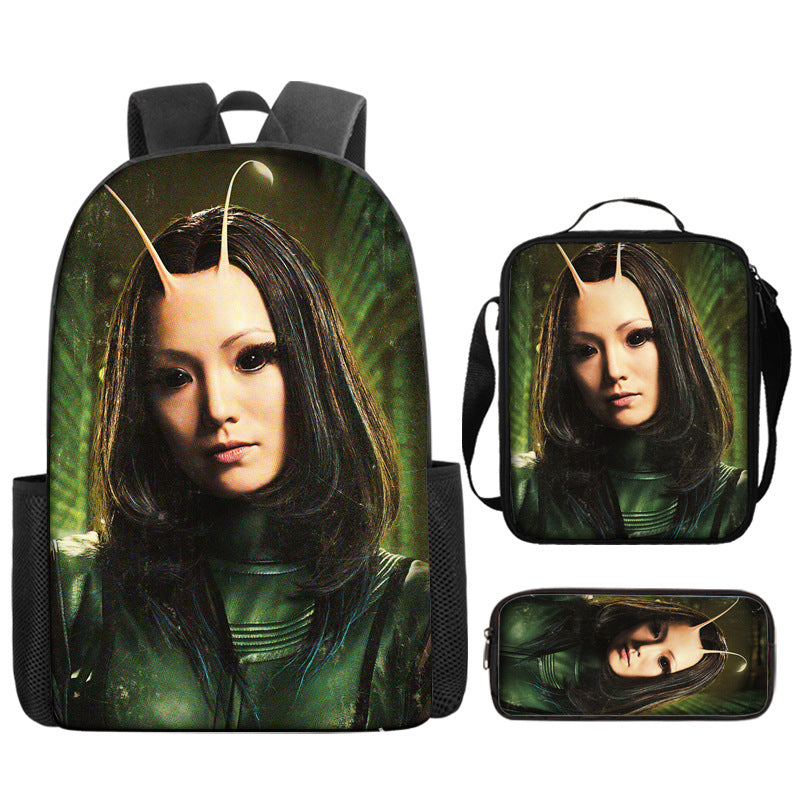 Guardians of the Galaxy Schoolbag Backpack Lunch Bag Pencil Case 3pcs Set Gift for Kids Students