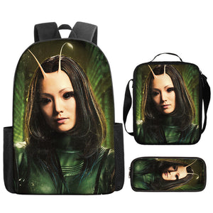 Guardians of the Galaxy Schoolbag Backpack Lunch Bag Pencil Case 3pcs Set Gift for Kids Students