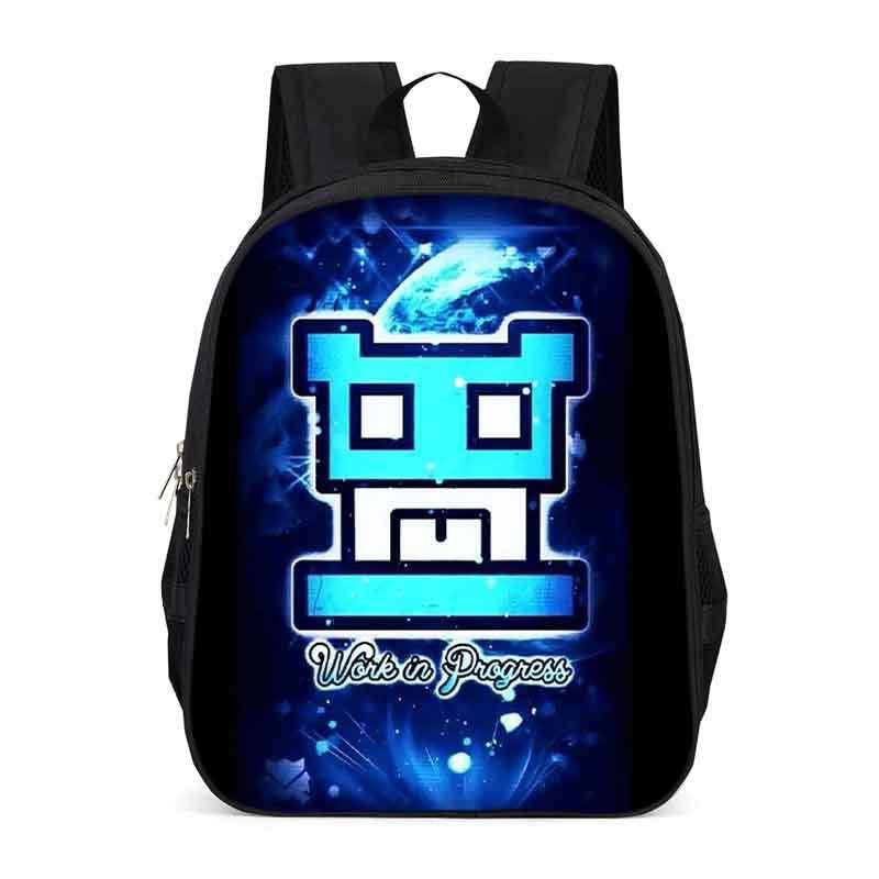 Geometry Dash Backpack School Sports Bag for Kids Boy Girl Kindergarten
