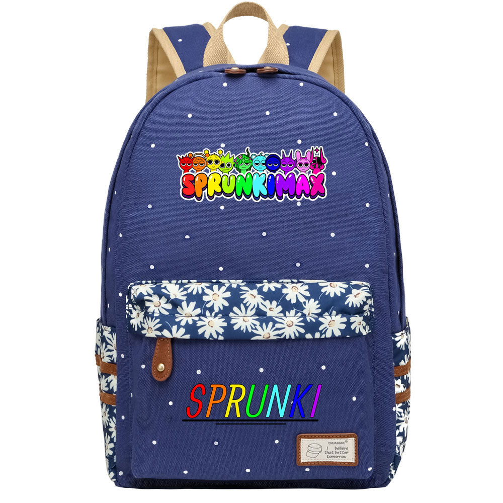 Sprunki Fashion Canvas Travel Backpack School Bag