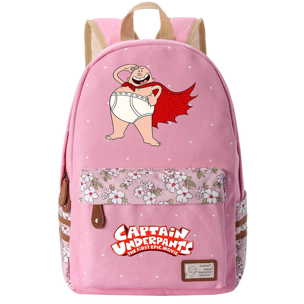 Captain Underpants Fashion Canvas Travel Backpack School Bag