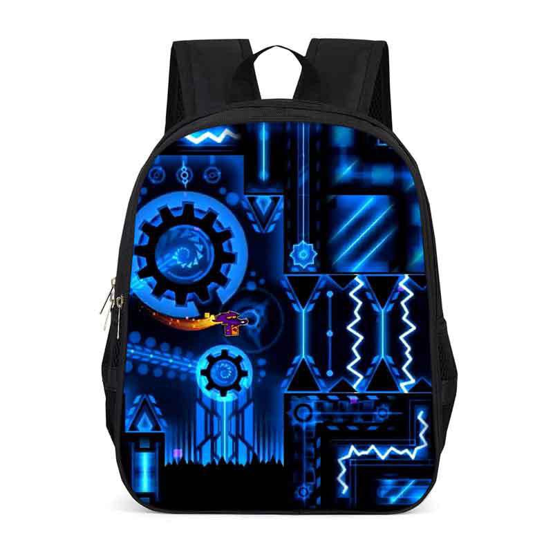 Geometry Dash Backpack School Sports Bag for Kids Boy Girl Kindergarten