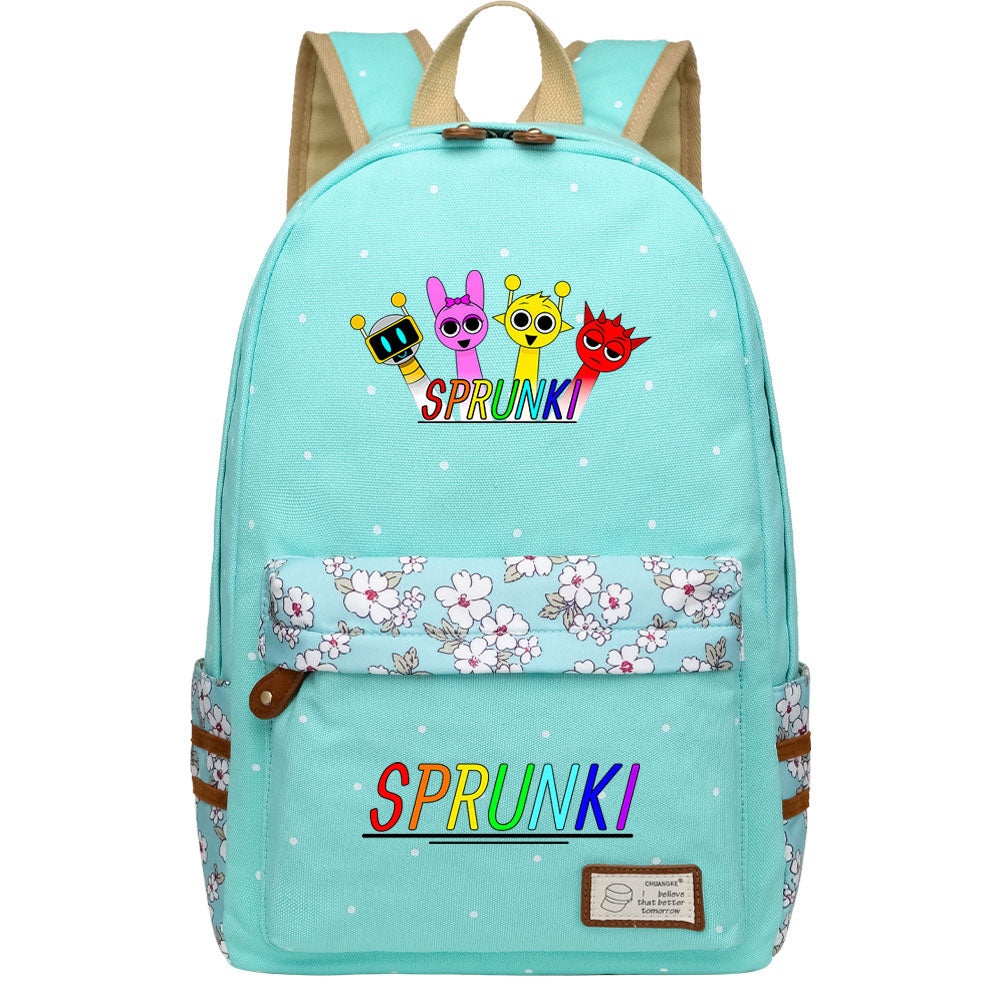 Sprunki Fashion Canvas Travel Backpack School Bag