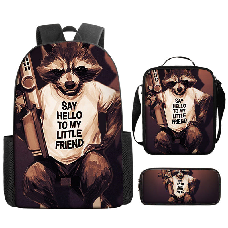 Guardians of the Galaxy Schoolbag Backpack Lunch Bag Pencil Case 3pcs Set Gift for Kids Students