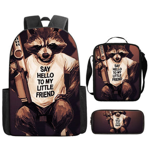 Guardians of the Galaxy Schoolbag Backpack Lunch Bag Pencil Case 3pcs Set Gift for Kids Students