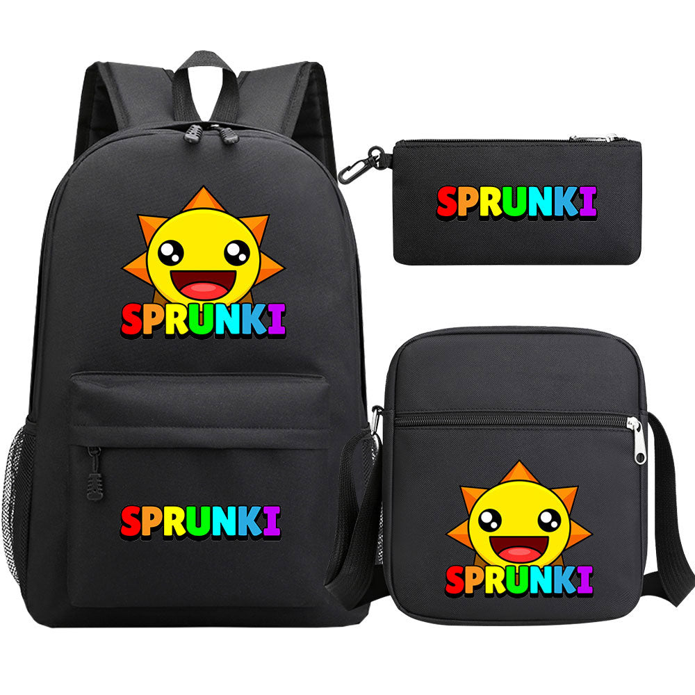 Sprunki SchoolBag Backpack Shoulder Bag Book Pencil Bags  3pcs Set