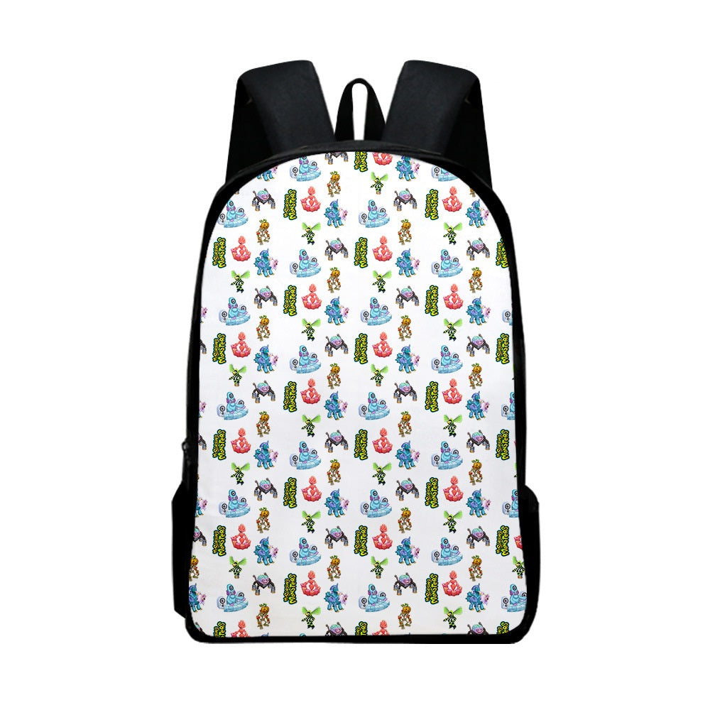 My Singing Monsters  Backpack School Sports Bag for Kids Boy Girl