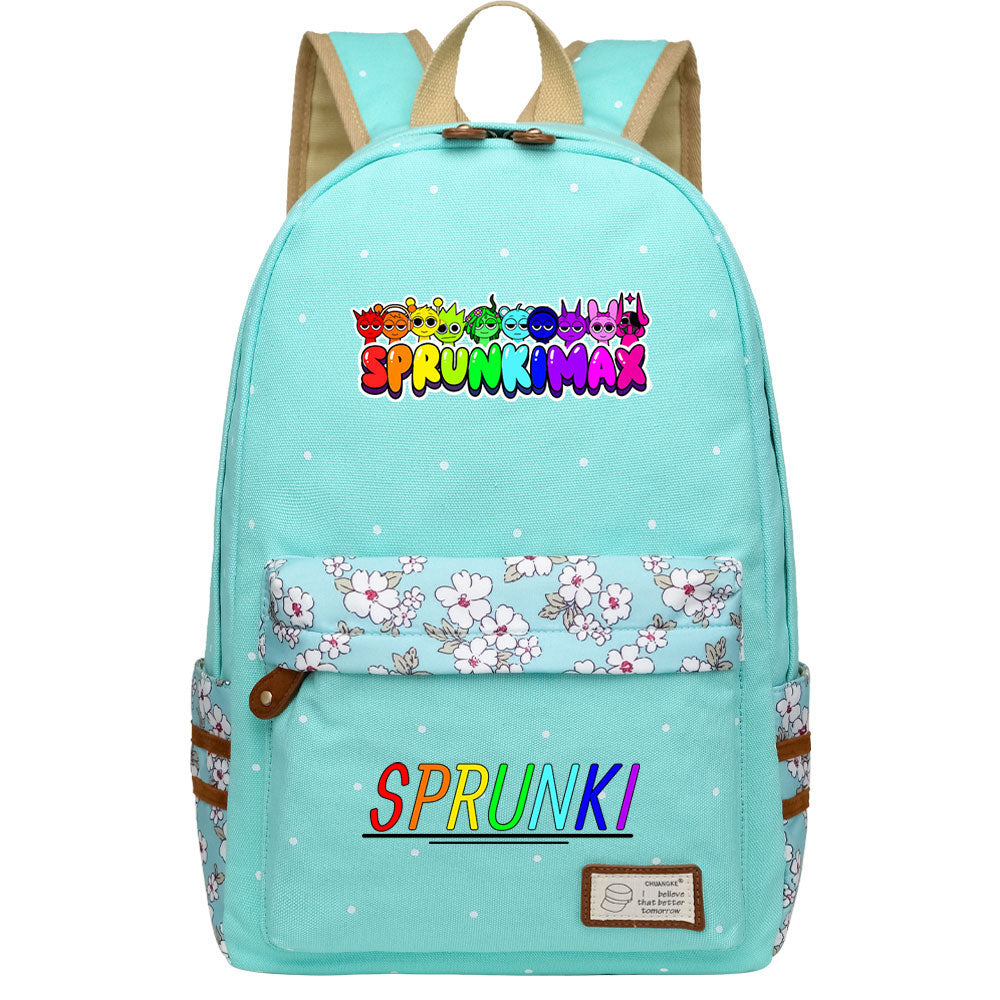 Sprunki Fashion Canvas Travel Backpack School Bag