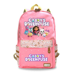 Gabby's Dollhouse Fashion Canvas Travel Backpack School Bag