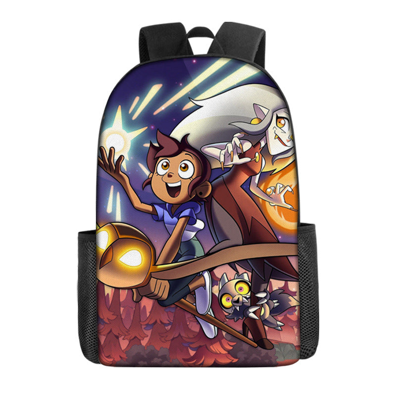 The Owl House Raine Whispers Hunter  Backpack School Sports Bag for Kids Boy Girl