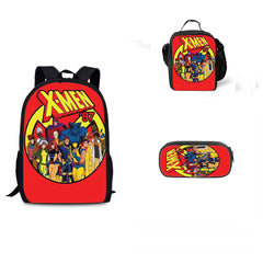 X-Men 97 Season 1 Schoolbag Backpack Lunch Bag Pencil Case 3pcs Set Gift for Kids Students