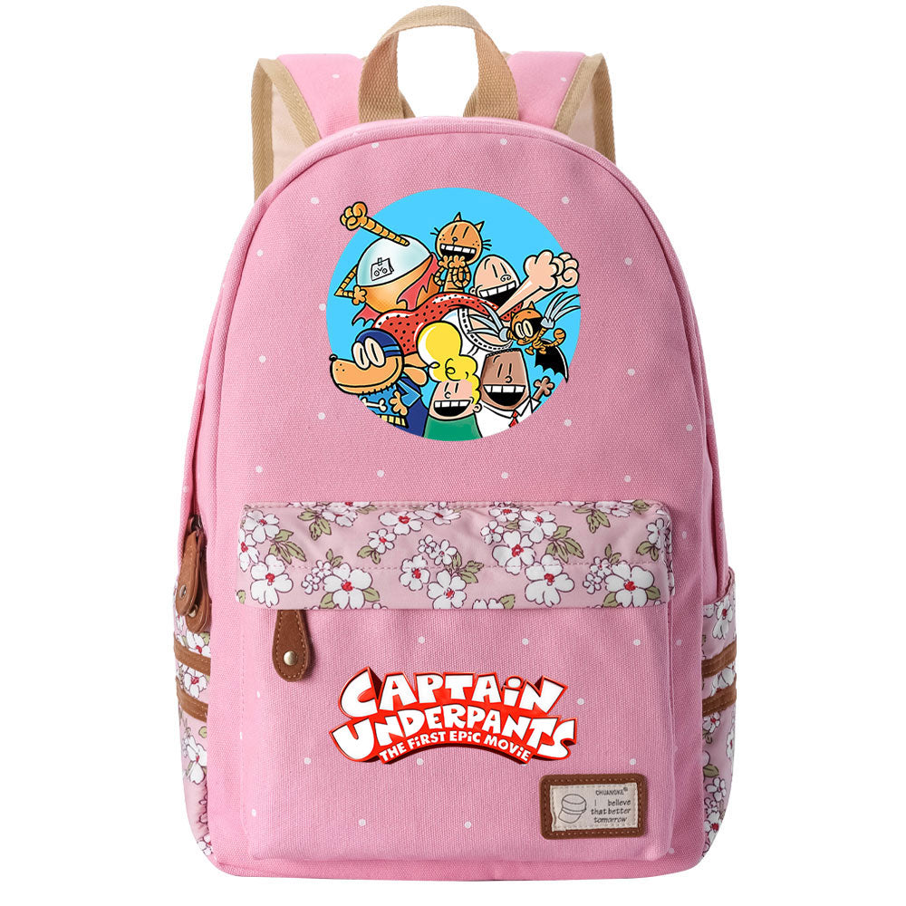 Captain Underpants Fashion Canvas Travel Backpack School Bag