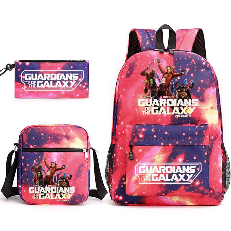 Guardians of the Galaxy SchoolBag Backpack Shoulder Bag Book Pencil Bags 3pcs Set