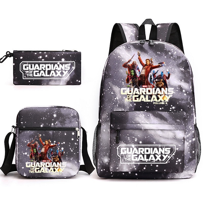 Guardians of the Galaxy SchoolBag Backpack Shoulder Bag Book Pencil Bags 3pcs Set
