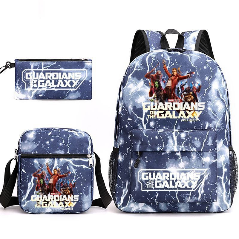 Guardians of the Galaxy SchoolBag Backpack Shoulder Bag Book Pencil Bags 3pcs Set