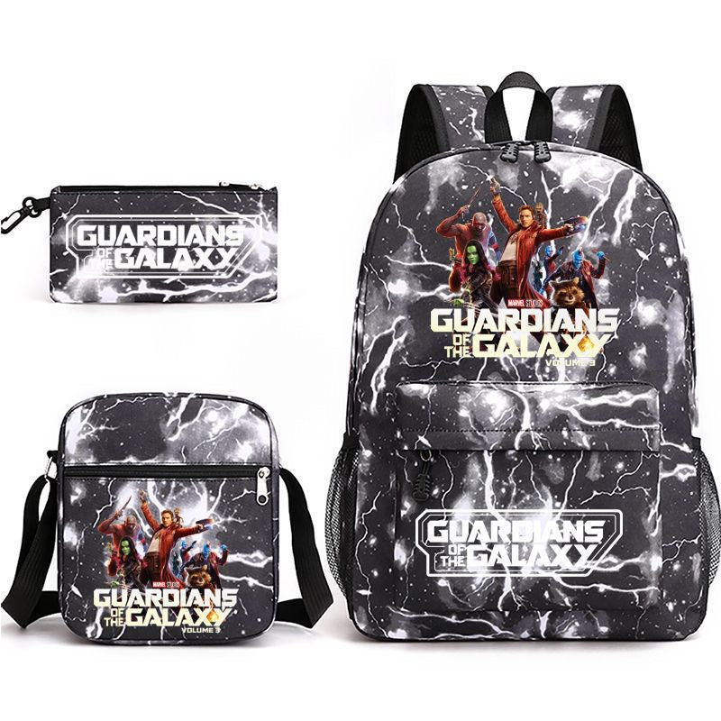 Guardians of the Galaxy SchoolBag Backpack Shoulder Bag Book Pencil Bags 3pcs Set