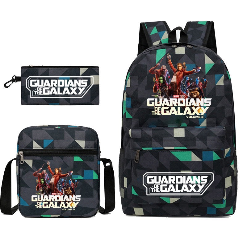 Guardians of the Galaxy SchoolBag Backpack Shoulder Bag Book Pencil Bags 3pcs Set