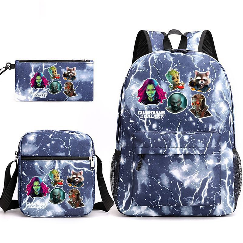 Guardians of the Galaxy SchoolBag Backpack Shoulder Bag Book Pencil Bags 3pcs Set