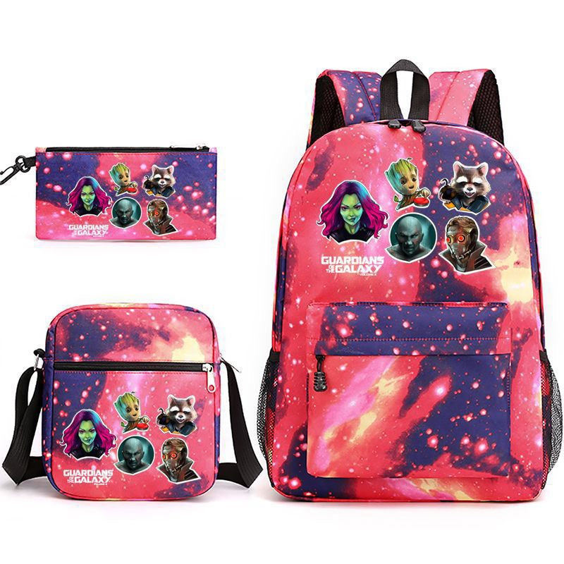 Guardians of the Galaxy SchoolBag Backpack Shoulder Bag Book Pencil Bags 3pcs Set