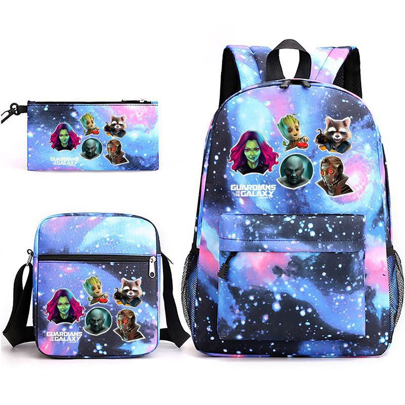 Guardians of the Galaxy SchoolBag Backpack Shoulder Bag Book Pencil Bags 3pcs Set