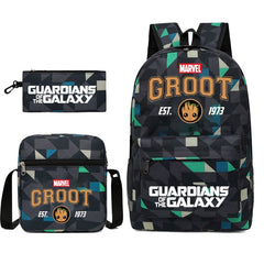 Groot SchoolBag Backpack Shoulder Bag Book Pencil Bags 3pcs Set