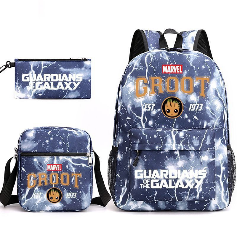 Groot SchoolBag Backpack Shoulder Bag Book Pencil Bags 3pcs Set