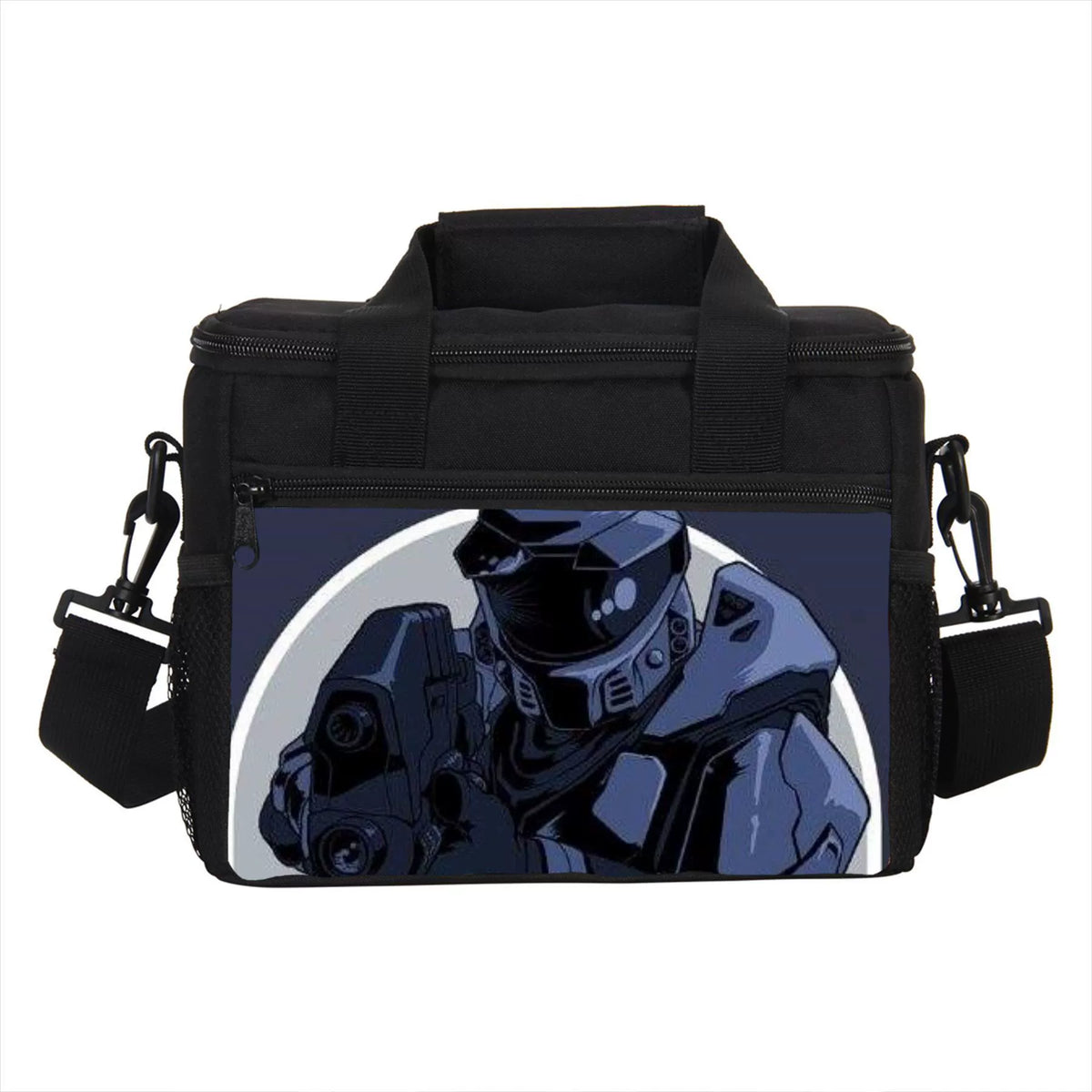 Game Halo Portable Lunch Box School Tote Storage Picnic Bag