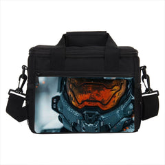 Game Halo Portable Lunch Box School Tote Storage Picnic Bag