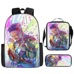 Iron Man Superhero Schoolbag Backpack Lunch Bag Pencil Case 3pcs Set Gift for Kids Students