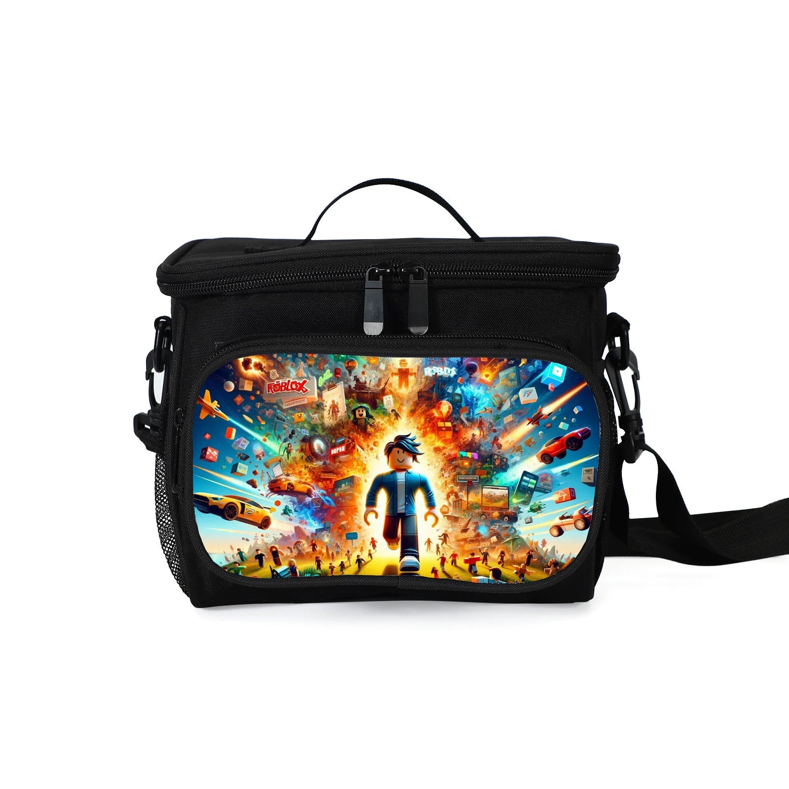 Roblox Portable Lunch Box School Tote Storage Picnic Bag