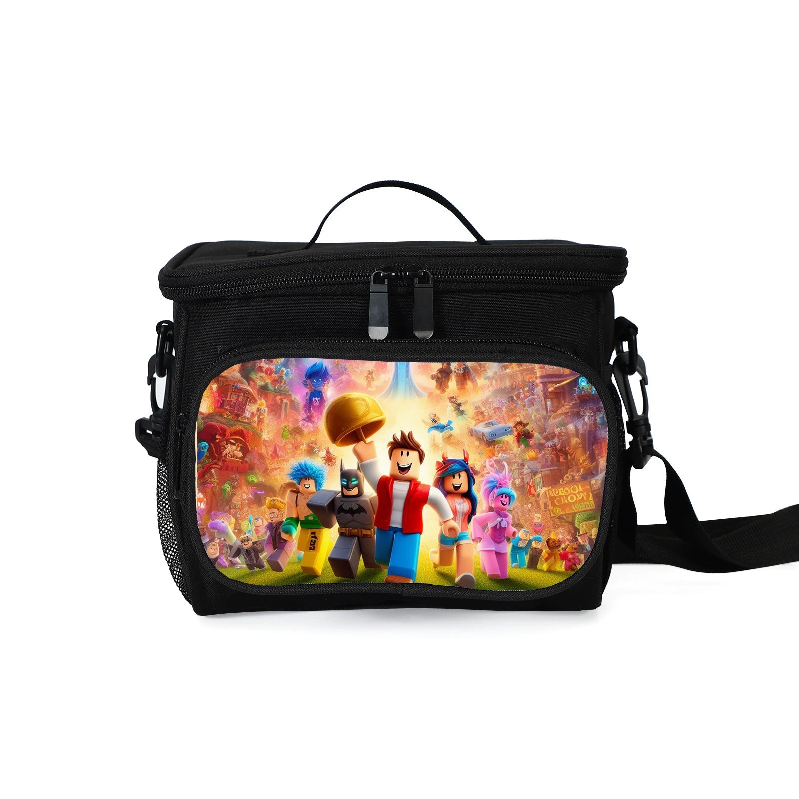 Roblox Portable Lunch Box School Tote Storage Picnic Bag